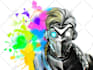 paint realistic or cartoon digital portraits