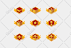 create vector 2d objects, icons and game props
