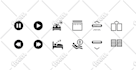 design modern flat custom vector graphic icons