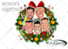 draw customized caricature valentine card