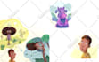 draw colorful story book illustrations