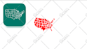 design detailed USA region maps for reports, presentations or websites