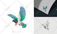 do custom vintage hand drawn logo illustration design
