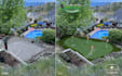 design golf putting green with landscape