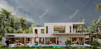design villa, bungalows, resort and render with d5