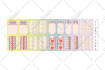 create cute simple vector flat style sticker pack