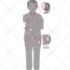 create flat 2d characters in high resolution vector graphics