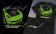 draw vector illustration automotive for t shirt design