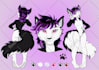 draw a reference sheet for your fursona
