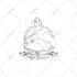 create vintage logo with art noveau illustration