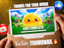 do thumbnail design, gaming thumbnail, amazing youtube thumbnail