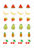 create cute simple vector flat style sticker pack