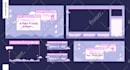 create cute animated twitch and kick stream overlay designs