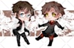 make a cute chibi illustration of your anime oc or idol