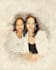 custom your portrait photo into watercolour effect