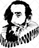 draw black and white vector portrait
