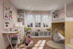 design kids room, playroom, nursery, and kindergarten