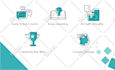 create professional vector flat illustrations for website or app