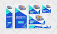 design attractive  web banner ads, google ads, banner set