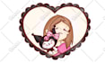 draw cute and kawaii animal vector illustration