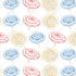 make custom hand drawn seamless watercolor pattern for you