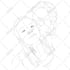 draw digital line art portrait from any photo