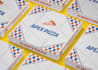 design a pizza box and product packaging