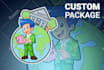 make animal cartoon mascot character vector