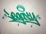 create a professional bubble graffiti design