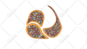 create a delicious donut shaped custom text or logo using cinema 4d