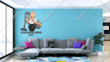 design a google meet and zoom virtual background