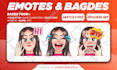 create custom twitch emotes, badges, sub badges design