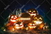 carve your logo or text on halloween pumpkin