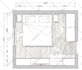 create your 2d layout of your kitchen with marking