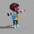create voxel art, voxel character, voxel asset, object, 3d voxel model