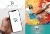 design modern business logo and app icon