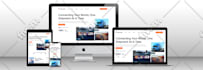 do full website creation as full stack developer with free hosting and domain