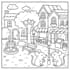 draw cozy bold and easy coloring book illustrations for KDP