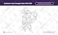 manually vector trace and fix ai generated logo to svg png