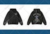 do front and back side t shirt hoodie designs and mockups