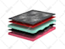 create photorealistic 3d mattress make an exploded version of your