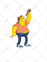 draw you into the simpsons yellow cartoon character
