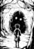 draw original character illustrations in black and white