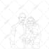 draw vector one line art illustration