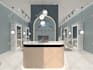 do interior design and render your commercial salon, clinic