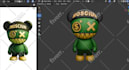 create game ready 3d characters for unity and ue, animations and 3d printing