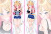 draw custom anime dakimakura body pillow for your oc vtuber character