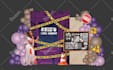design party backdrop with any given themes
