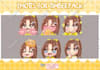 create cute custom chibi anime twitch emotes and sub badges