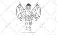 create hand drawn lineart illustration for your youtube
